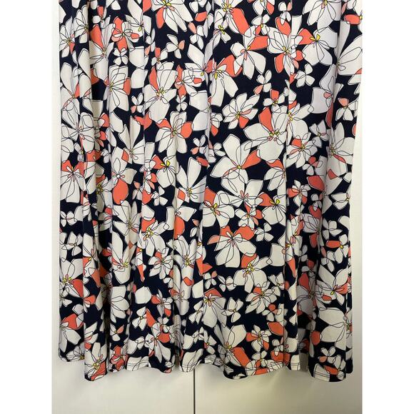 Perceptions Floral Midi Dress Cardigan 2-Piece Set Womens Large Romantic Flowy - Picture 3 of 16